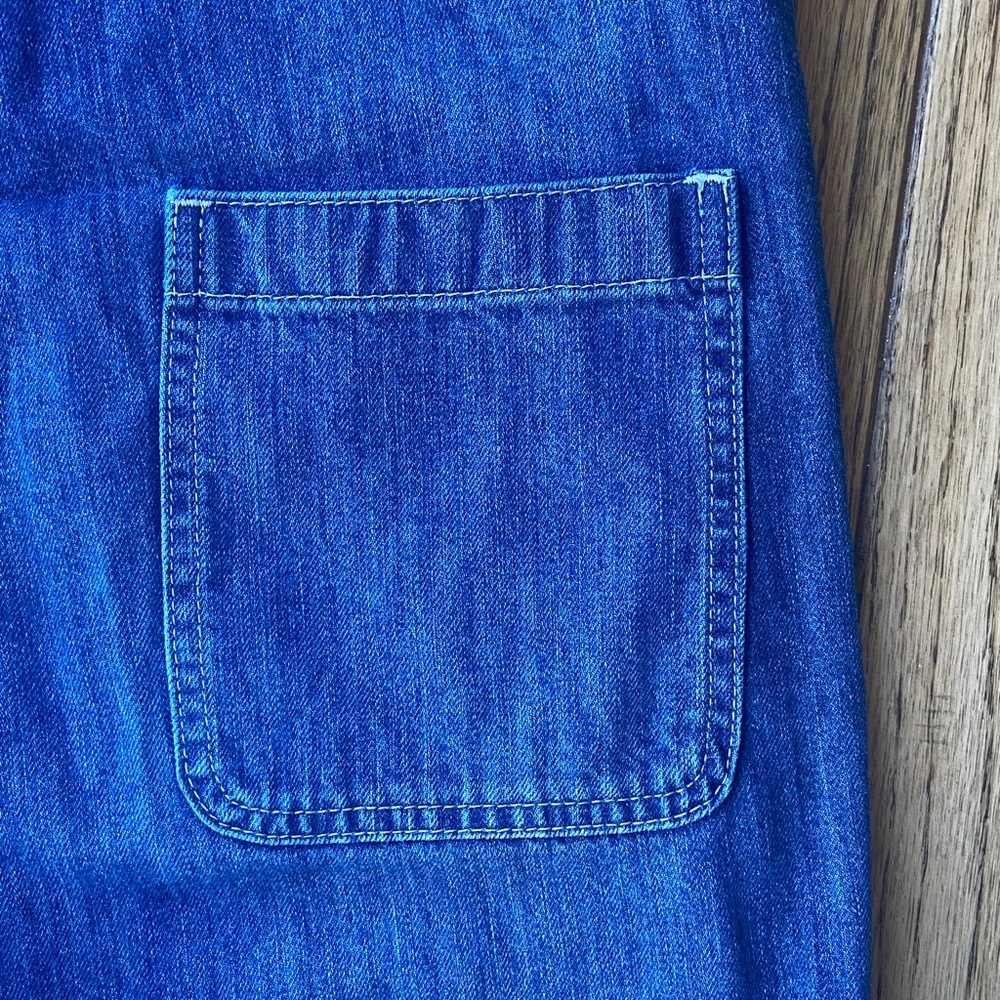 GAP for Good Slouchy Overalls Medium Indigo, Size XS Women - Picture 8 of 13